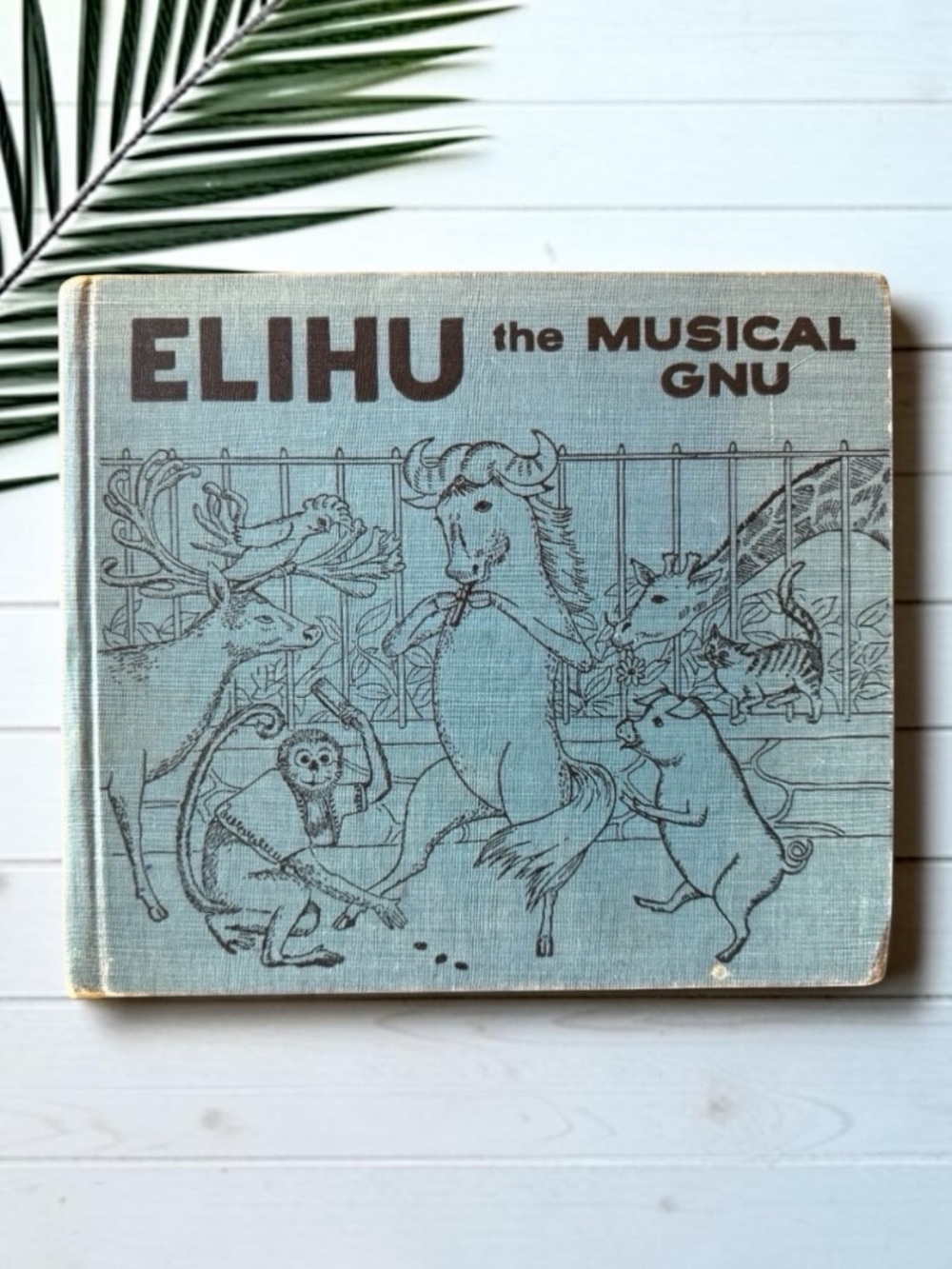 VINTAGE 1958 Elihu the Musical Gnu by Hannah Simons | Illustrations